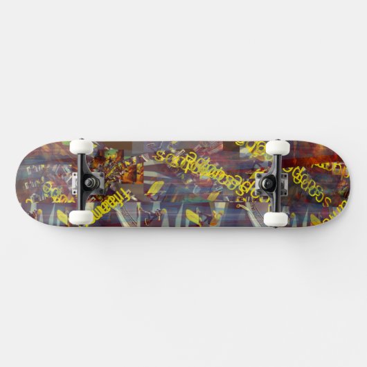 Lemon Font Graffiti Persoonlijk Skateboard (Horizontaal)