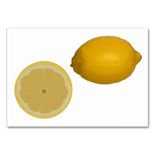 Lemon Food Reading Flashcards for Adults Kaart (Voorkant)