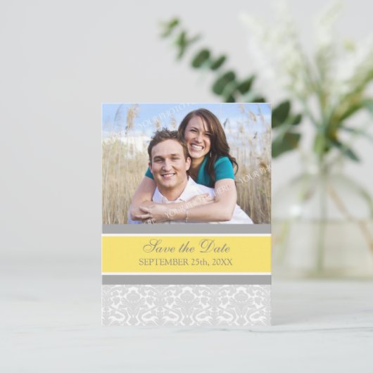 Lemon Foto Sla de datum bruiloft Briefkaarten (Staand voorkant)