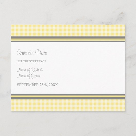 Lemon Foto Sla de datum bruiloft Briefkaarten (Achterkant)