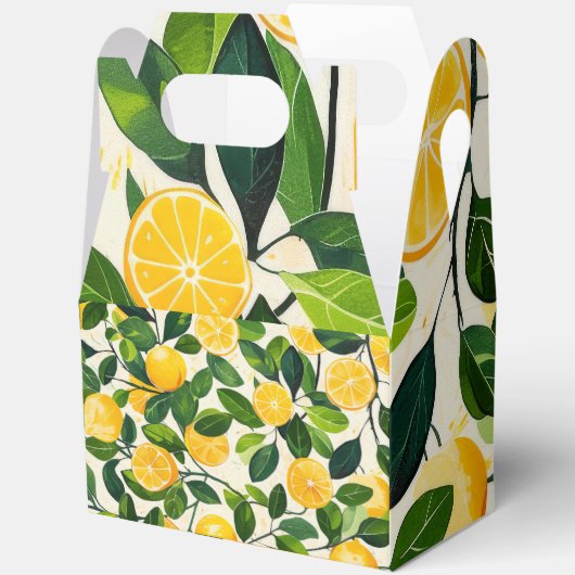 "Lemon Fox Gift Box" Bedankdoosjes (Open)