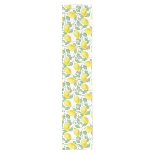 LEMON FRESH FRUIT PATTERN KORTE TAFELLOPER (Voorkant)