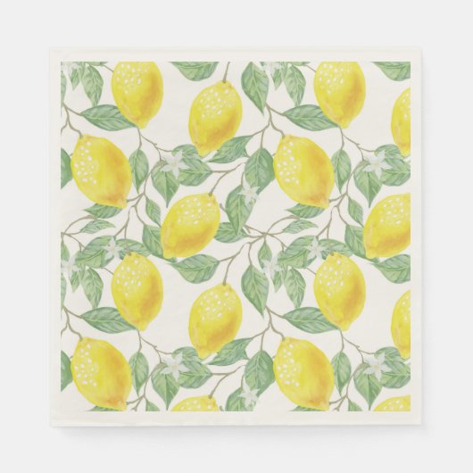 LEMON FRESH FRUIT PATTERN NAPKIN SERVET (Voorkant)