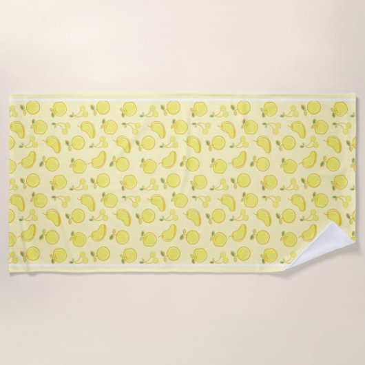 LEMON FRESH FRUIT PATTERN STRANDLAKEN (Voorkant)