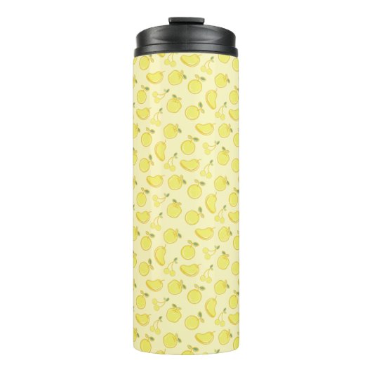 LEMON FRESH FRUIT PATTERN THERMOSBEKER (Voorkant)