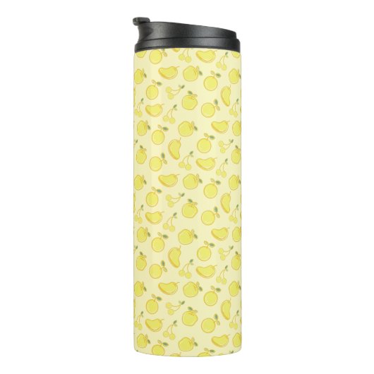 LEMON FRESH FRUIT PATTERN THERMOSBEKER (Geroteerd rechts)