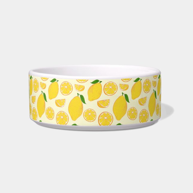 LEMON FRESH FRUIT PATTERN VOERBAKJE (Voorkant)
