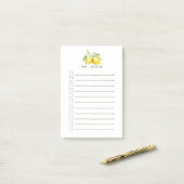 Lemon Fresh Personalized to do Post-it® Notes (Op bureau)
