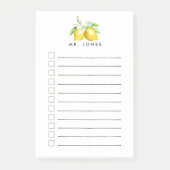 Lemon Fresh Personalized to do Post-it® Notes (Voorkant)