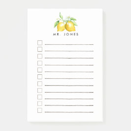 Lemon Fresh Personalized to do Post-it® Notes
