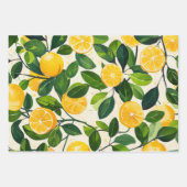 Lemon Fresh Wrapping Paper" Inpakpapier Vel (Voorkant)