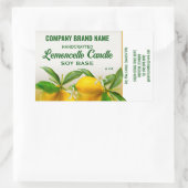Lemon Fruit Candle Ingredients Label (Tas)