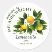 Lemon Fruit Canning Classic Round Sticker (Voorkant)