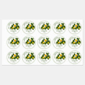 Lemon Fruit Canning Labels (Vel)