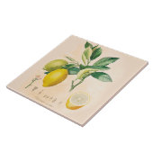 Lemon Fruit Ceramic Accent Tile, Kitchen Decor Tegeltje (Zijkant)