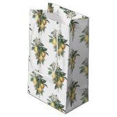 Lemon Fruit Glossy Gift Bag Klein Cadeauzakje (Achterkant Gekanteld)