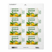 Lemon Fruit Lemoncello Etiket (Full Sheet)