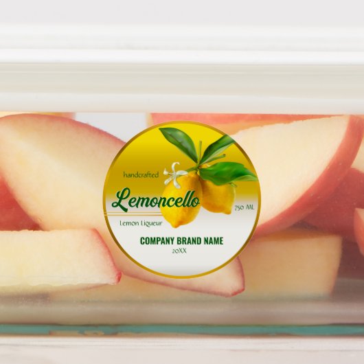 Lemon Fruit Lemoncello Labels (Aangebracht)