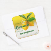 Lemon Fruit Lemoncello Vierkante Sticker (Envelop)