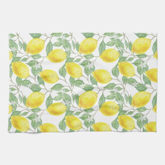 LEMON FRUIT PATTERN BATH TOWEL SET THEEDOEK (Horizontaal)