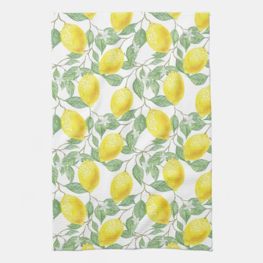 LEMON FRUIT PATTERN BATH TOWEL SET THEEDOEK (Verticaal)