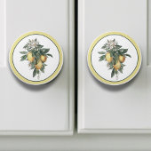 Lemon Fruit Round Keramische Knop