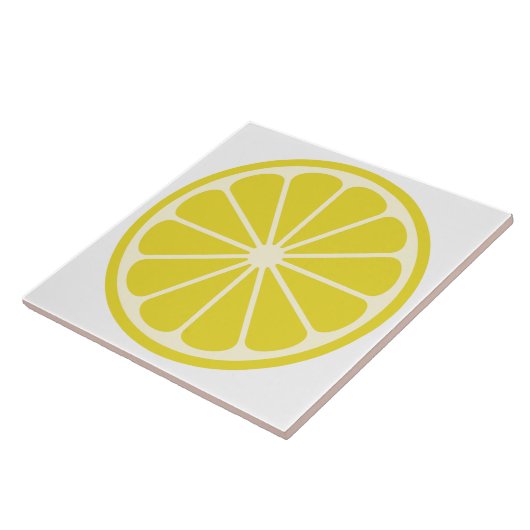 Lemon Fruit Slice Tegeltje (Zijkant)