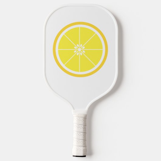 Lemon Fruit Slice Yellow Pickleball Paddle (Achterkant)