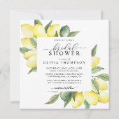 Lemon Fruit Waterverf Elegant Boho Vrijgezellenfee Kaart (Voorkant)