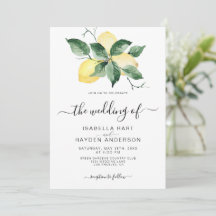 Lemon Fruit Yellow Garden Summer Greenery Wedding