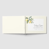 Lemon Garden Butter Yellow Wedding Guest Book Gastenboek (Volledig)