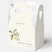 Lemon Garden Elegant Butter Yellow Bedankdoosjes (Geopend)