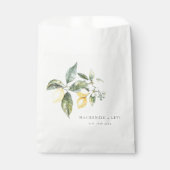 Lemon Garden Mediterrane bruiloft Bedankzakje (Voorkant)