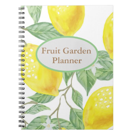 Lemon Gardening Journal Notitieboek (Voorkant)