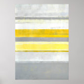 'Lemon' Geel en Abstract Poster van de Kunst (Voorkant)