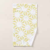 Lemon geel geometrisch patroon bad handdoek (Handdoek)