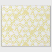 Lemon geel geometrisch patroon cadeaupapier (Vlak)