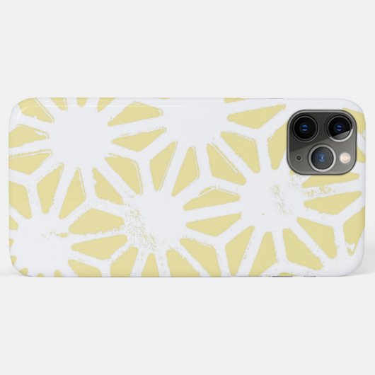 Lemon geel geometrisch patroon Case-Mate iPhone case (Achterkant (horizontaal))