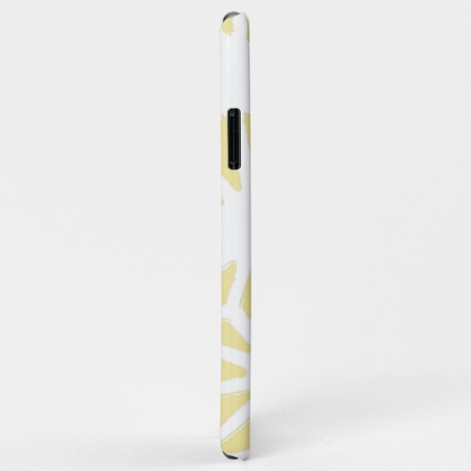 Lemon geel geometrisch patroon Case-Mate iPhone case (Achterkant/rechts)