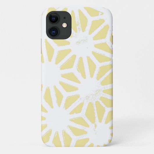 Lemon geel geometrisch patroon Case-Mate iPhone case (Achterkant)