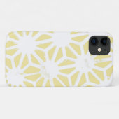 Lemon geel geometrisch patroon Case-Mate iPhone case (Achterkant (horizontaal))