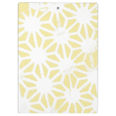 Lemon geel geometrisch patroon klembord (Achterkant)