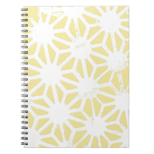Lemon geel geometrisch patroon notitieboek