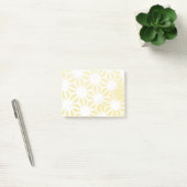 Lemon geel geometrisch patroon post-it® notes (Kantoor)