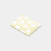 Lemon geel geometrisch patroon post-it® notes (Schuin)