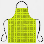 Lemon geel geometrisch patroon schort (Voorkant)