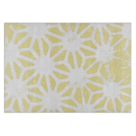 Lemon geel geometrisch patroon snijplank