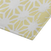 Lemon geel geometrisch patroon snijplank (Hoek)