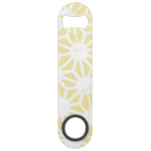 Lemon geel geometrisch patroon speed flessenopener (Voorkant)