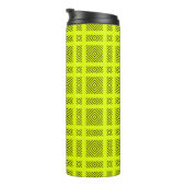 Lemon geel geometrisch patroon thermosbeker (Geroteerd rechts)